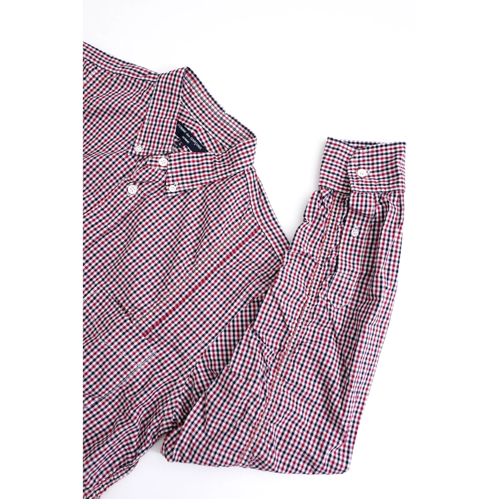 COMME DES GARÇONS Chemise Bordeaux vintage, passéist — photo 2