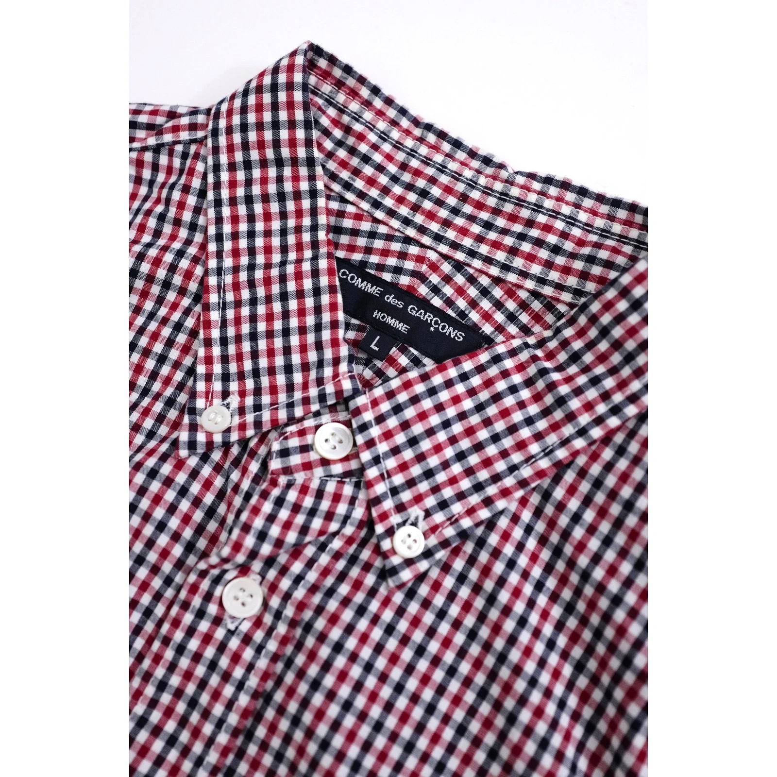 COMME DES GARÇONS Chemise Bordeaux vintage, passéist — photo 4