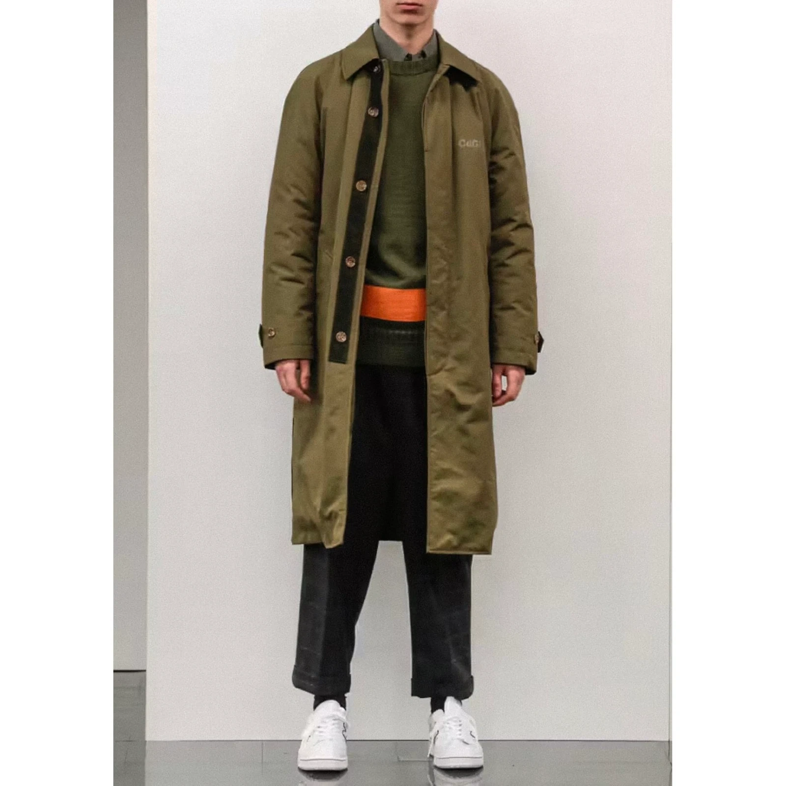 COMME DES GARÇONS Pull en laine Kaki vintage, passéist — photo 3