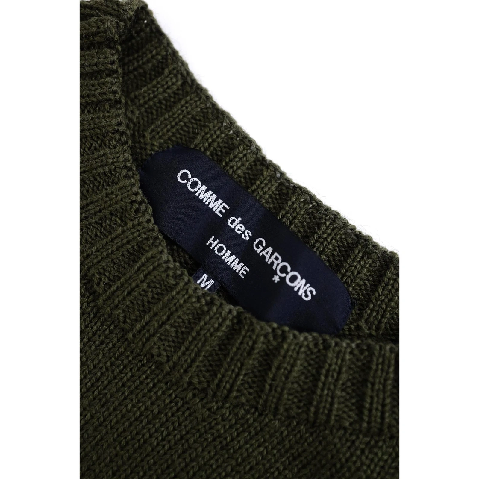 COMME DES GARÇONS Pull en laine Kaki vintage, passéist — photo 6