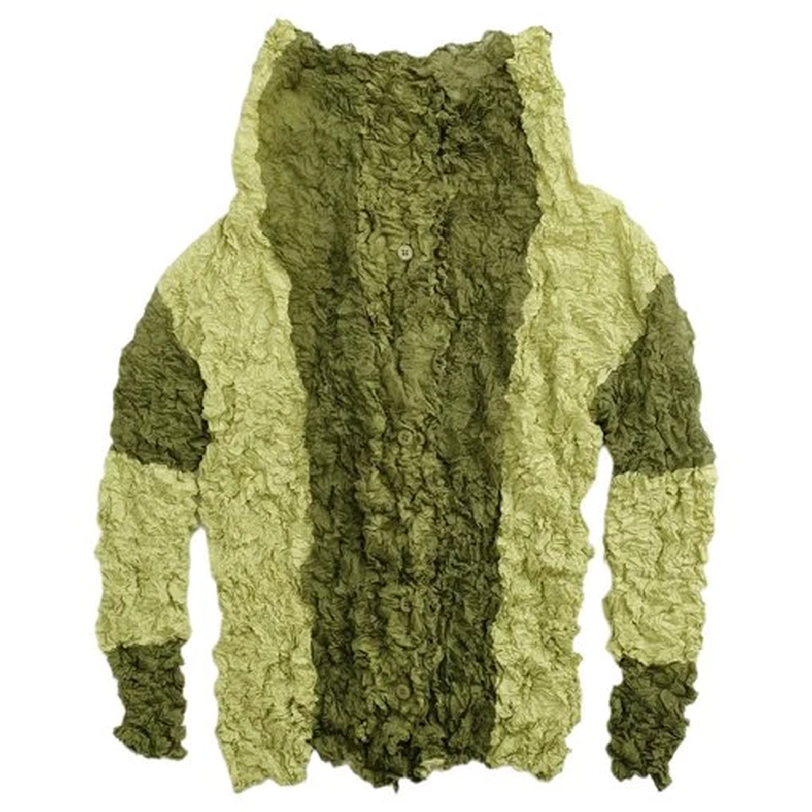 ISSEY MIYAKE Blouse Vert vintage, passéist — photo 1