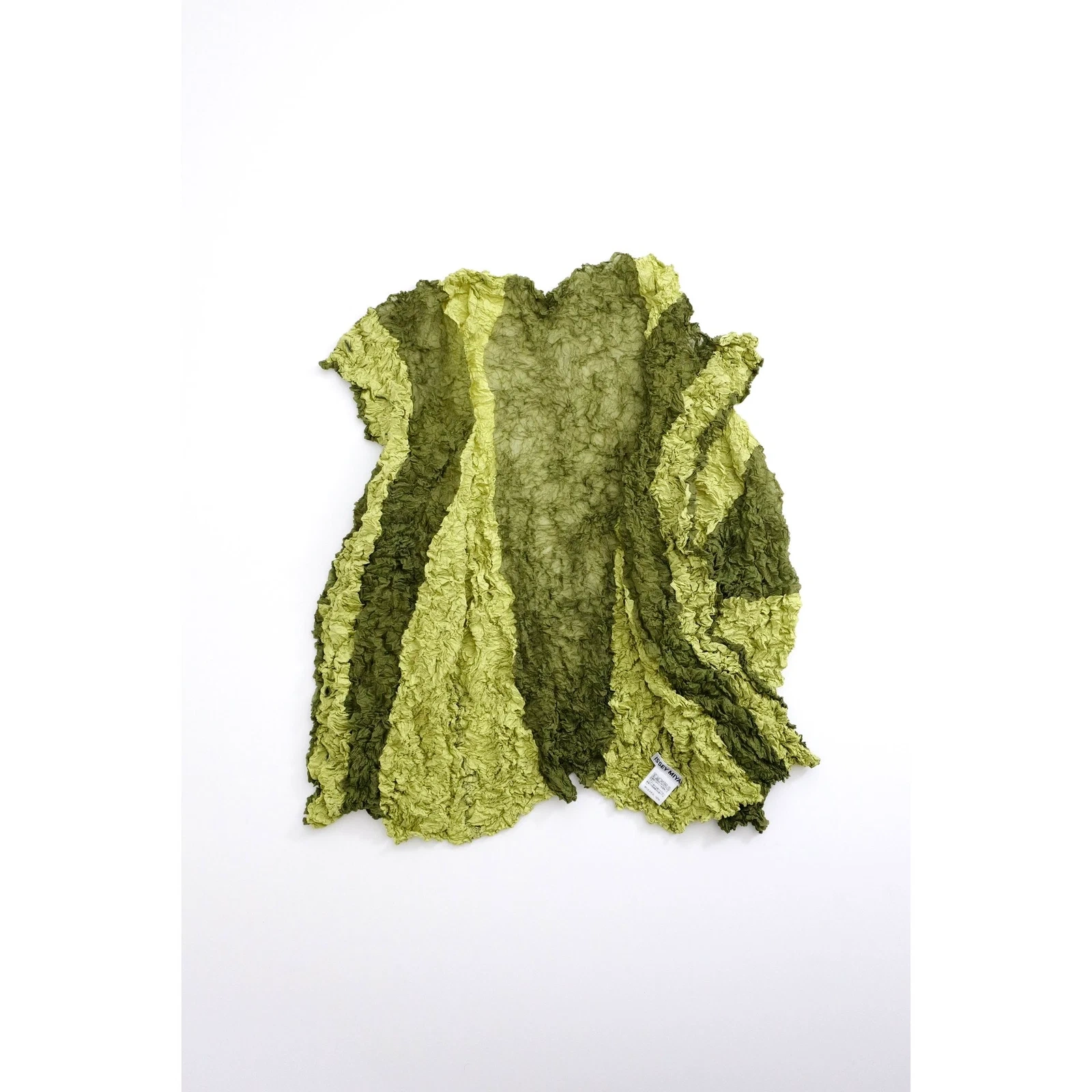ISSEY MIYAKE Blouse Vert vintage, passéist — photo 13