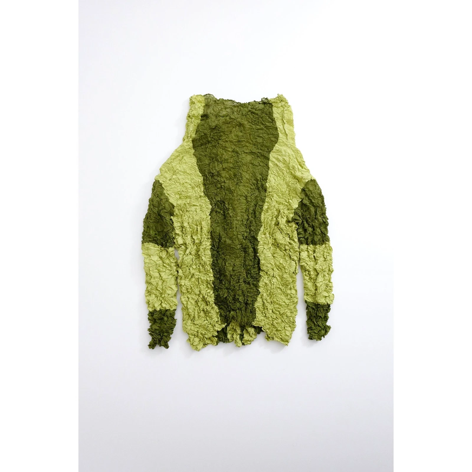 ISSEY MIYAKE Blouse Vert vintage, passéist — photo 14
