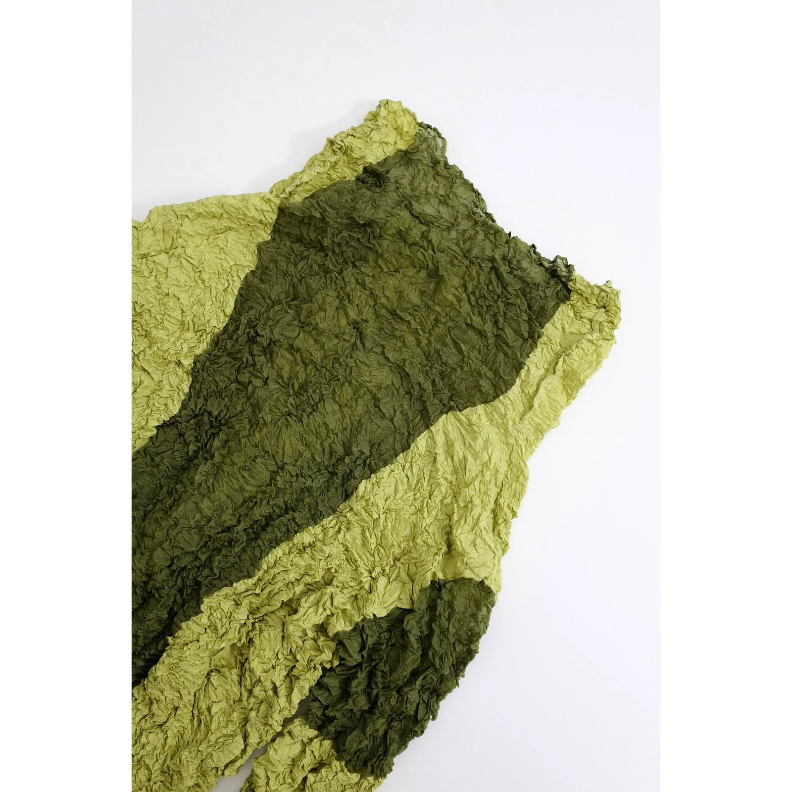 ISSEY MIYAKE Blouse Vert vintage, passéist — photo 15