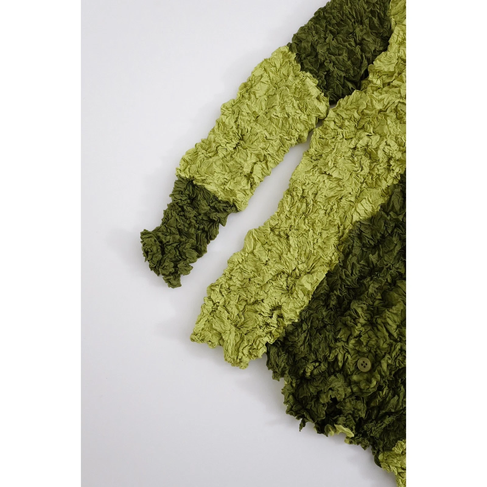 ISSEY MIYAKE Blouse Vert vintage, passéist — photo 4