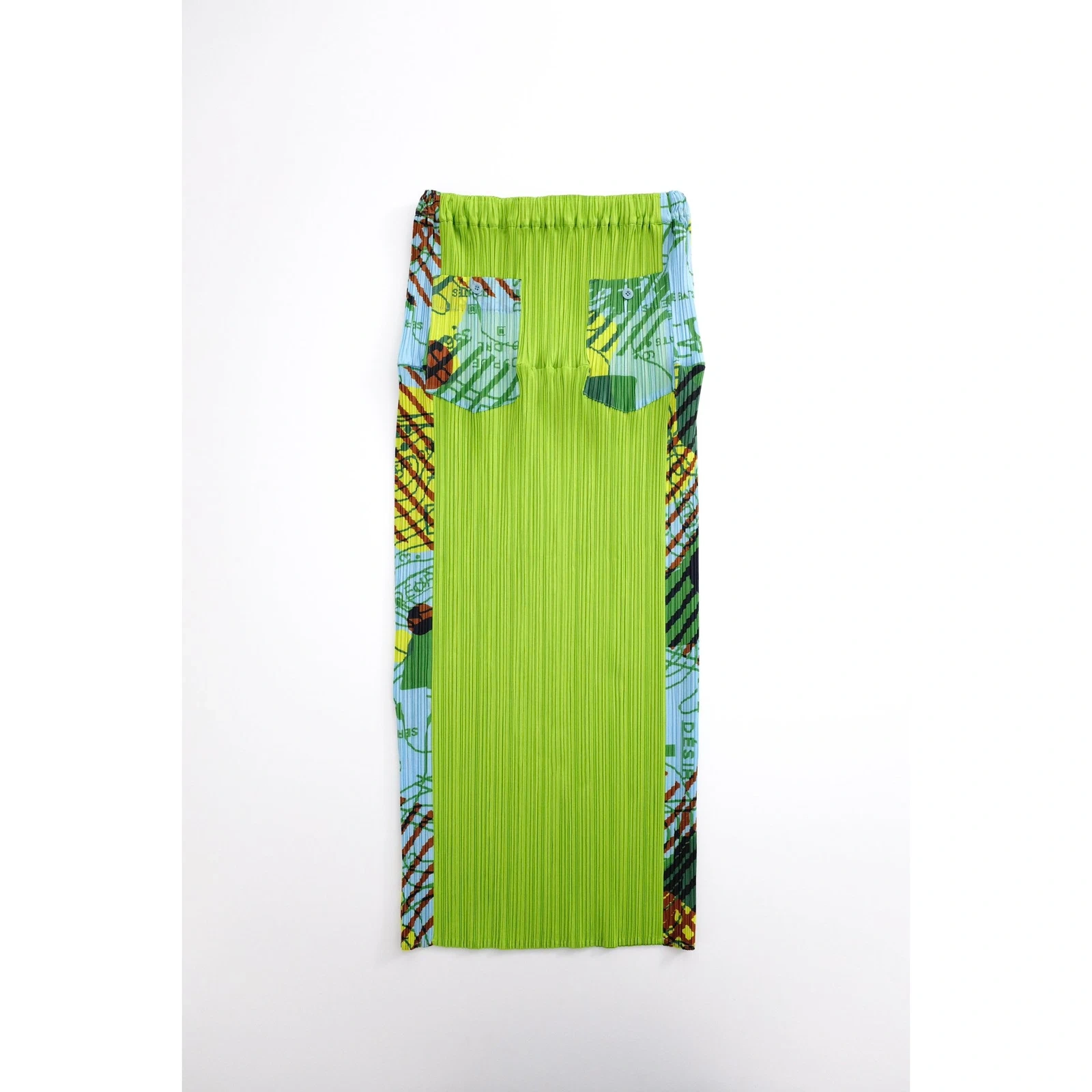 ISSEY MIYAKE Jupe mi-longue Multicolore vintage, passéist — photo 11