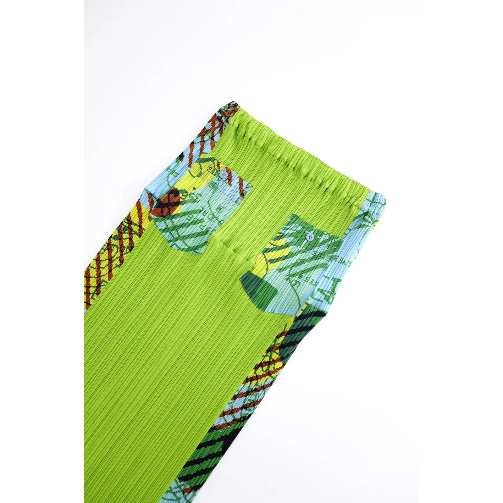 ISSEY MIYAKE Jupe mi-longue Multicolore vintage, passéist — photo 12
