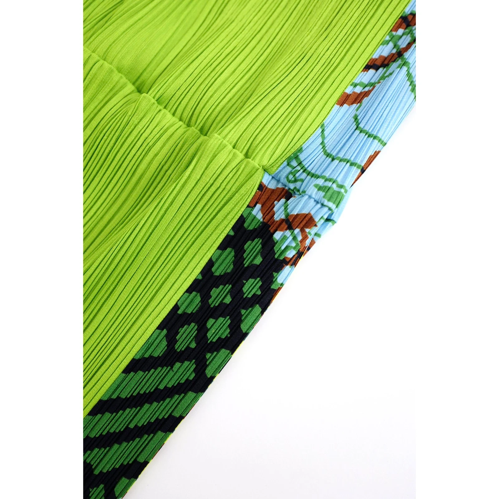 ISSEY MIYAKE Jupe mi-longue Multicolore vintage, passéist — photo 5