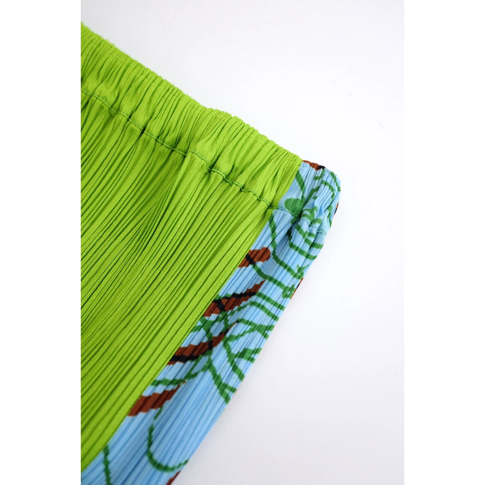 ISSEY MIYAKE Jupe mi-longue Multicolore vintage, passéist — photo 6