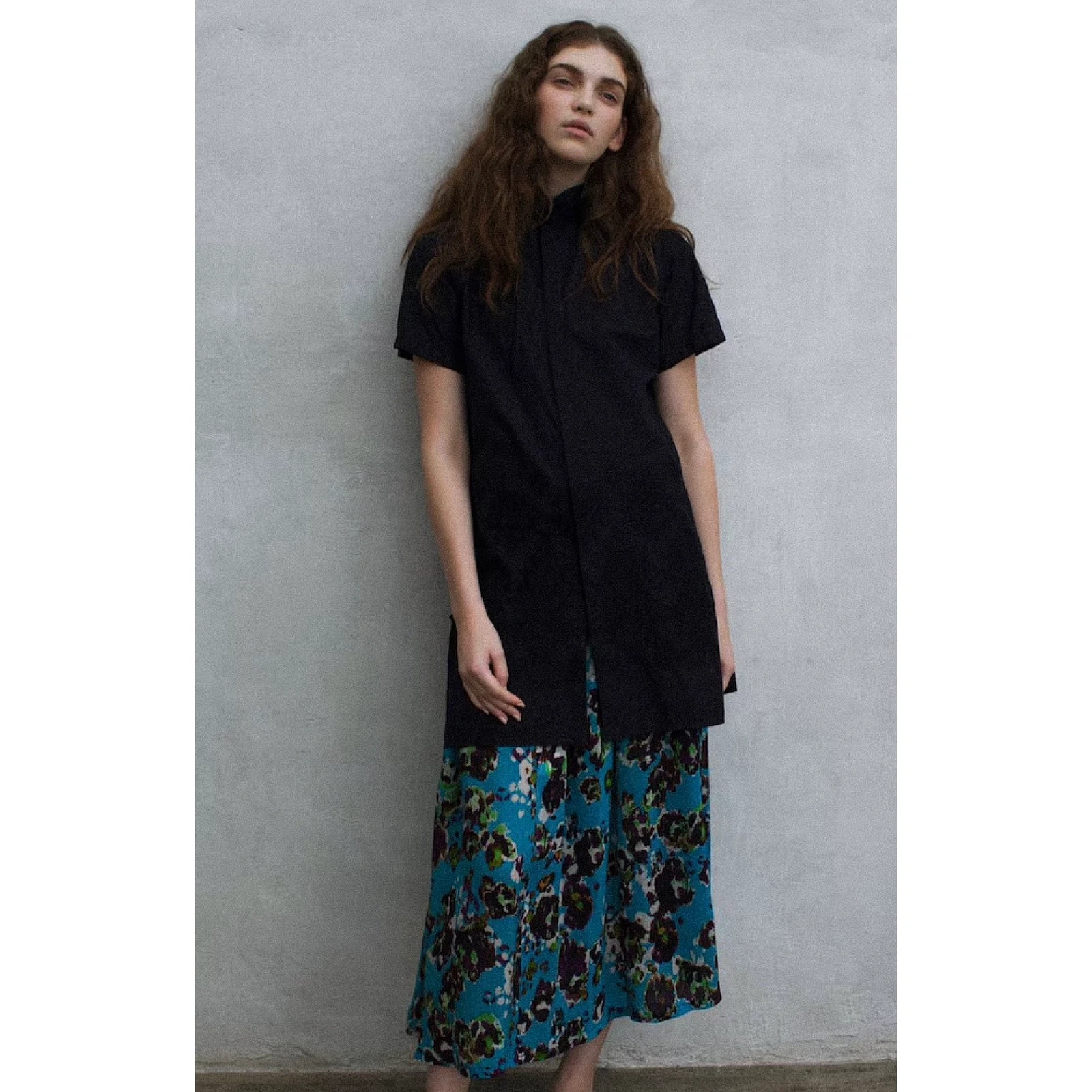YOHJI YAMAMOTO Jupe mi-longue Violet vintage, passéist — photo 2
