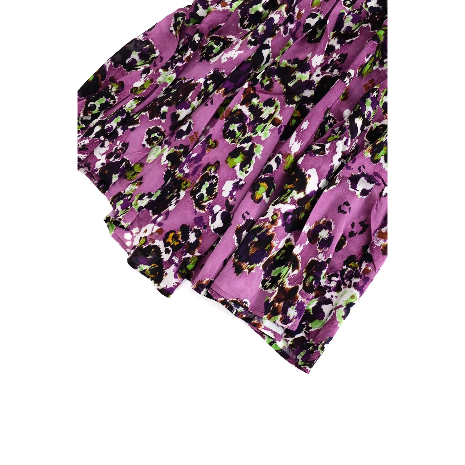 YOHJI YAMAMOTO Jupe mi-longue Violet vintage, passéist — photo 14