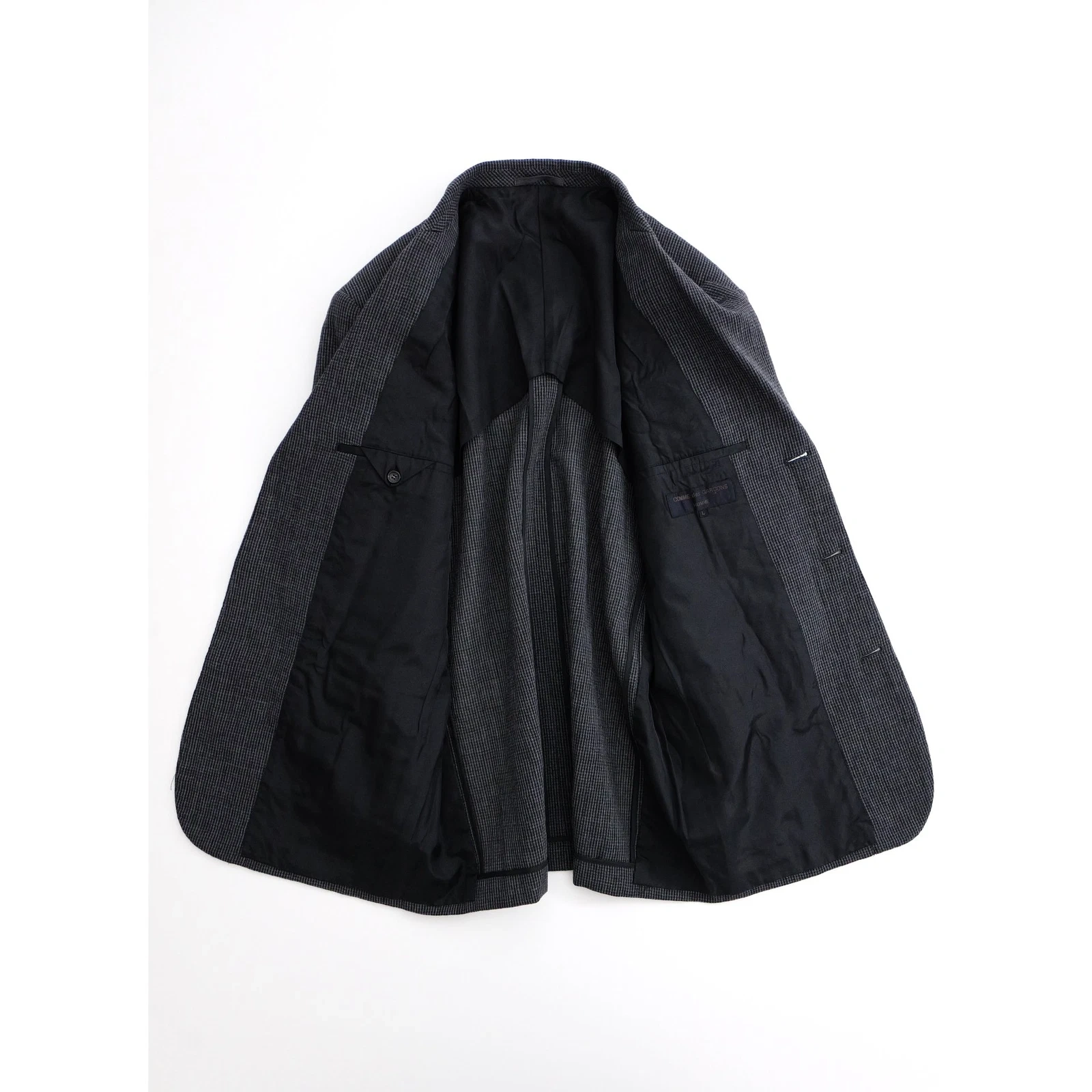COMME DES GARÇONS Veste en laine Gris vintage, passéist — photo 7