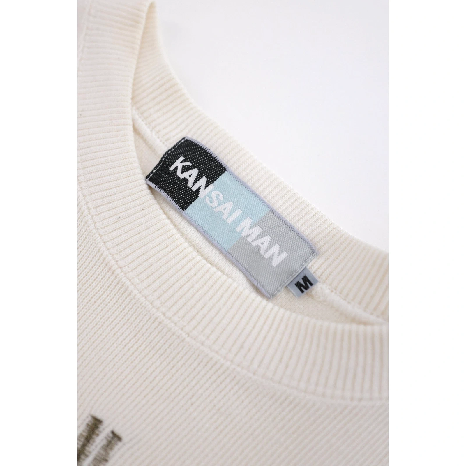KANSAI YAMAMOTO Sweat Blanc vintage, passéist — photo 3