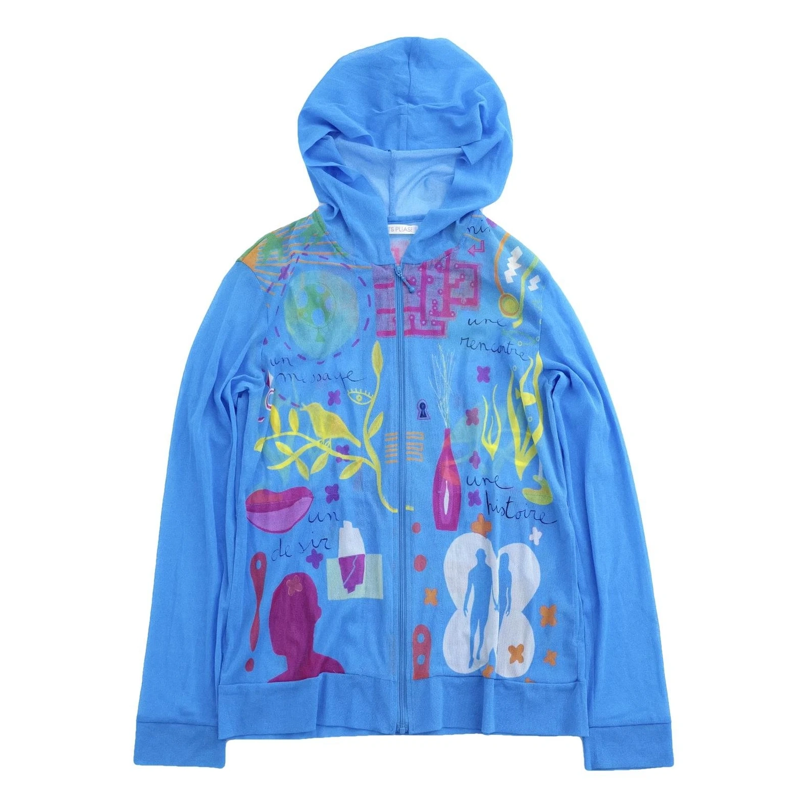 ISSEY MIYAKE Sweat Bleu vintage, passéist — photo 1