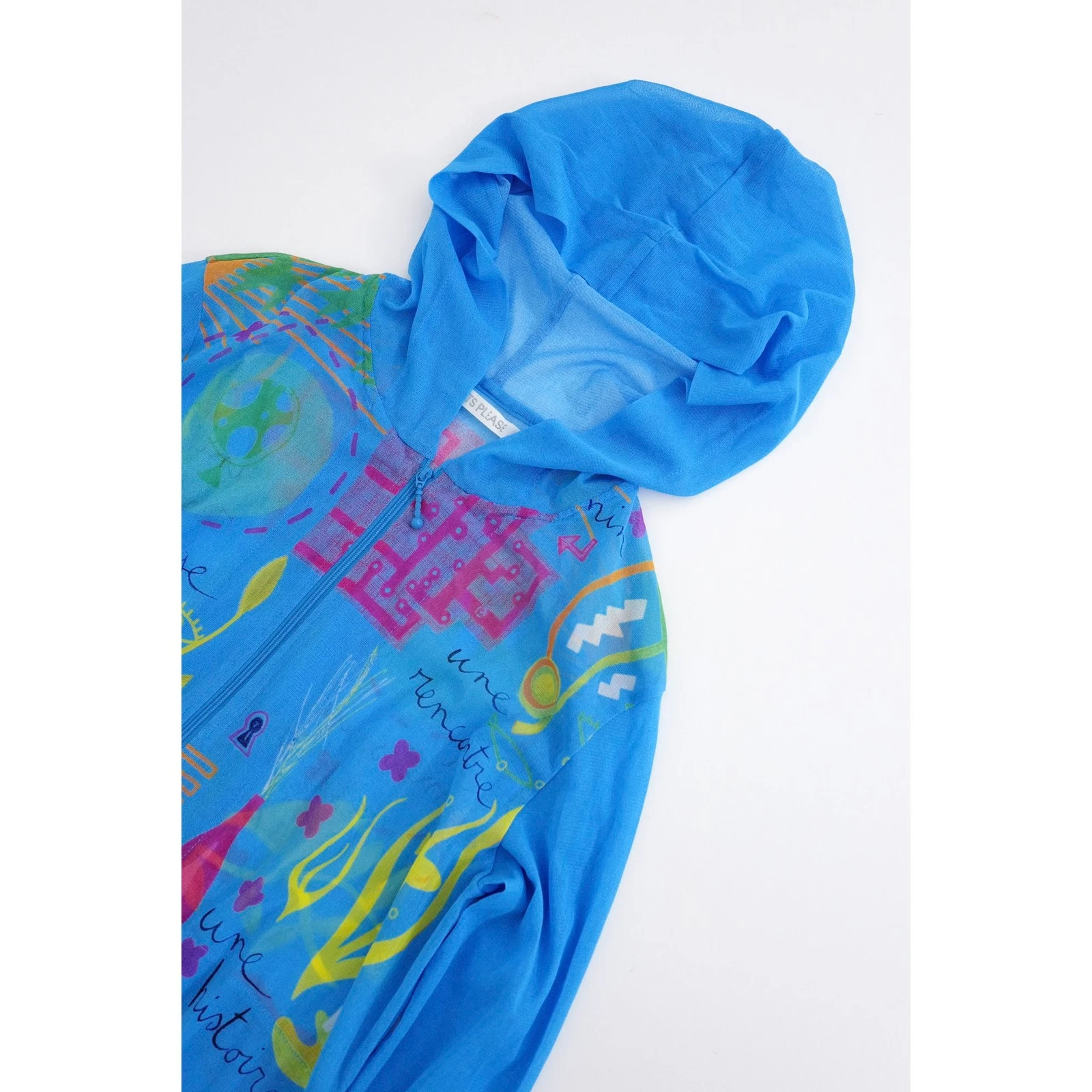 ISSEY MIYAKE Sweat Bleu vintage, passéist — photo 2