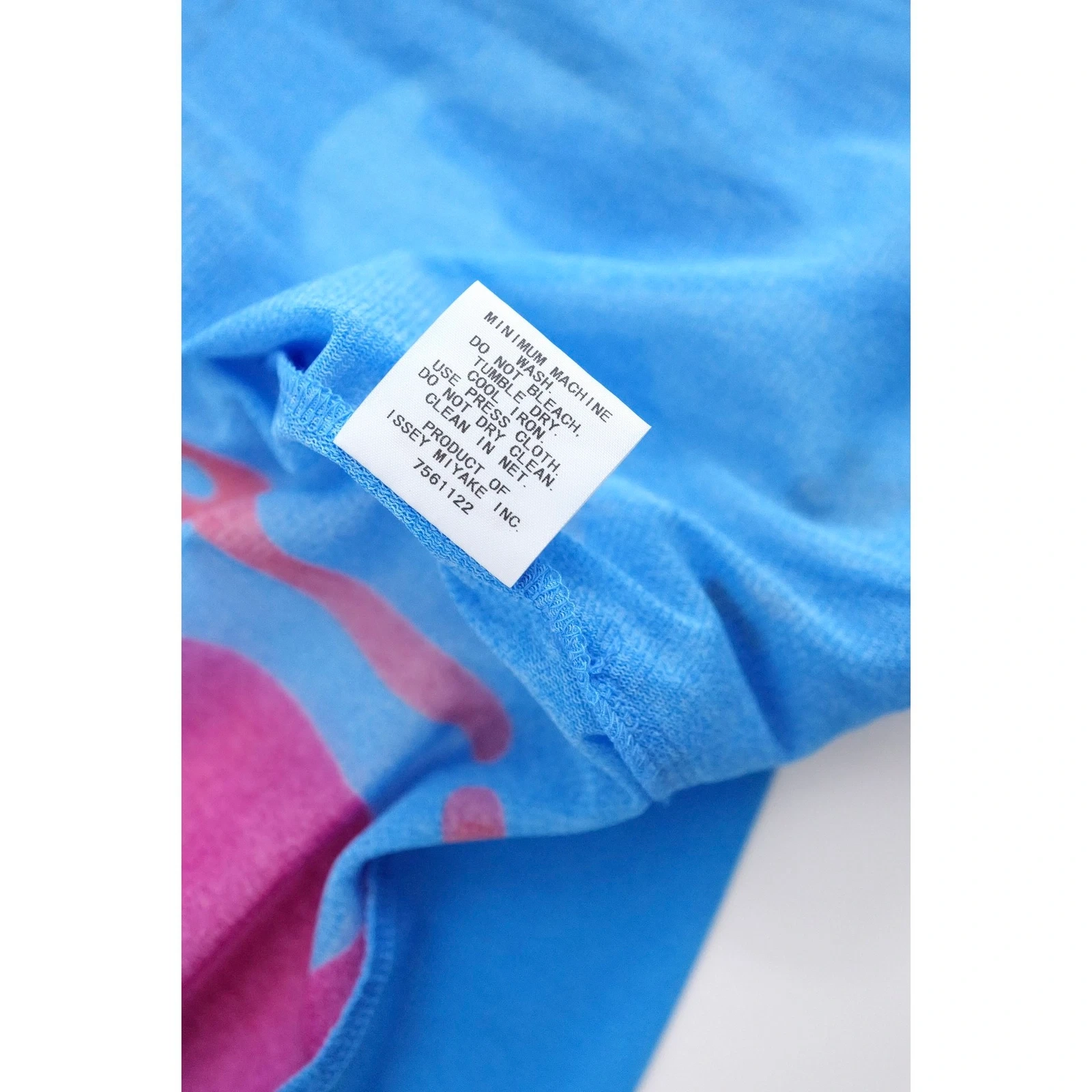 ISSEY MIYAKE Sweat Bleu vintage, passéist — photo 12