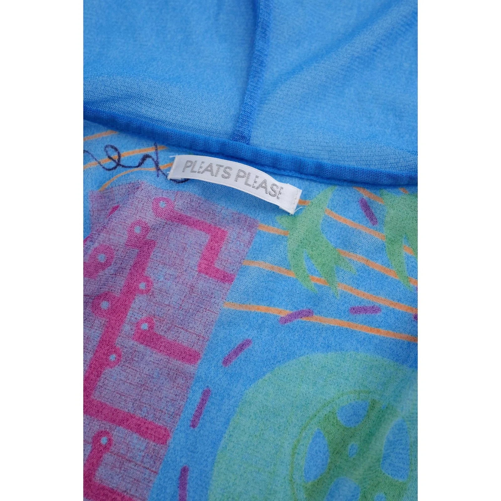 ISSEY MIYAKE Sweat Bleu vintage, passéist — photo 13