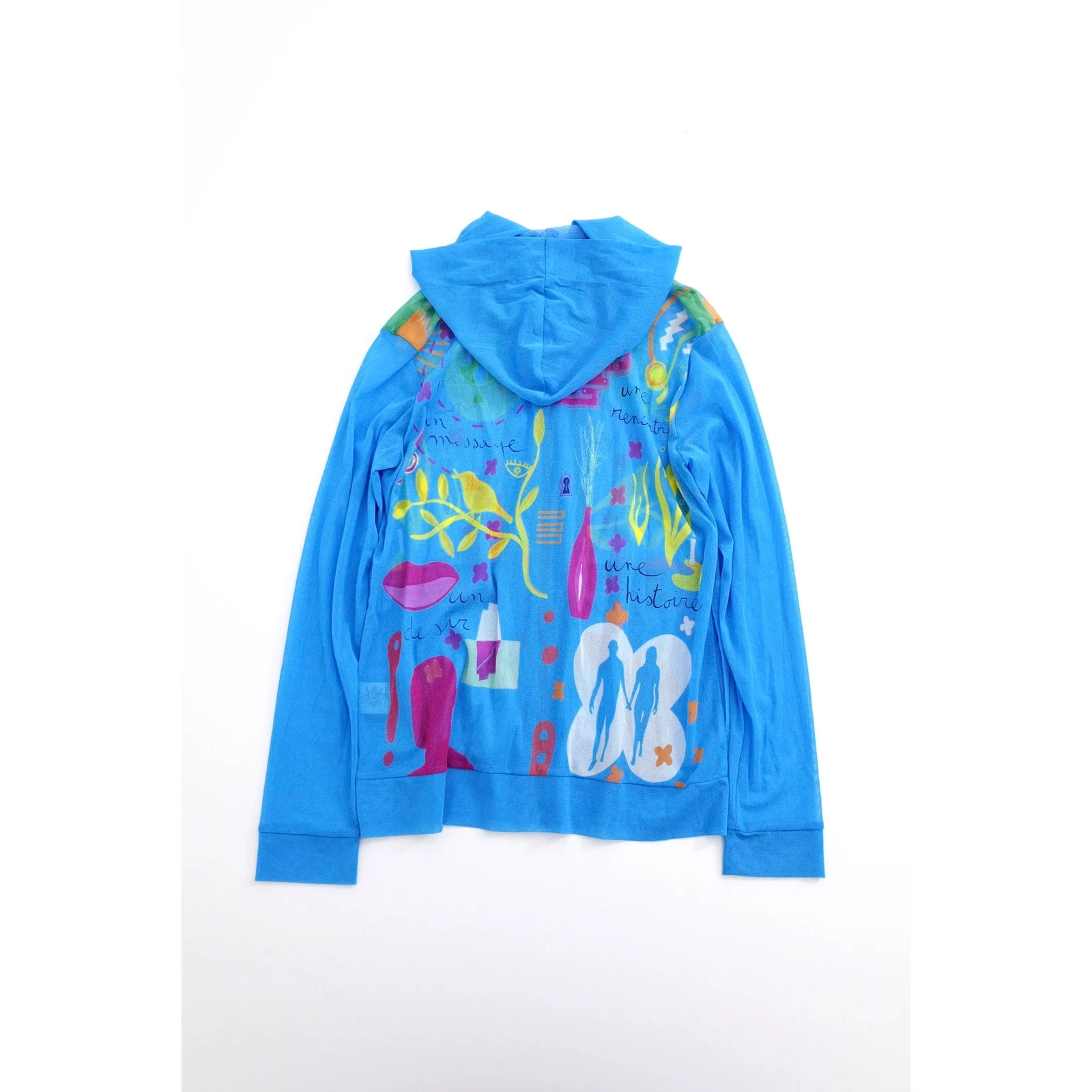 ISSEY MIYAKE Sweat Bleu vintage, passéist — photo 14