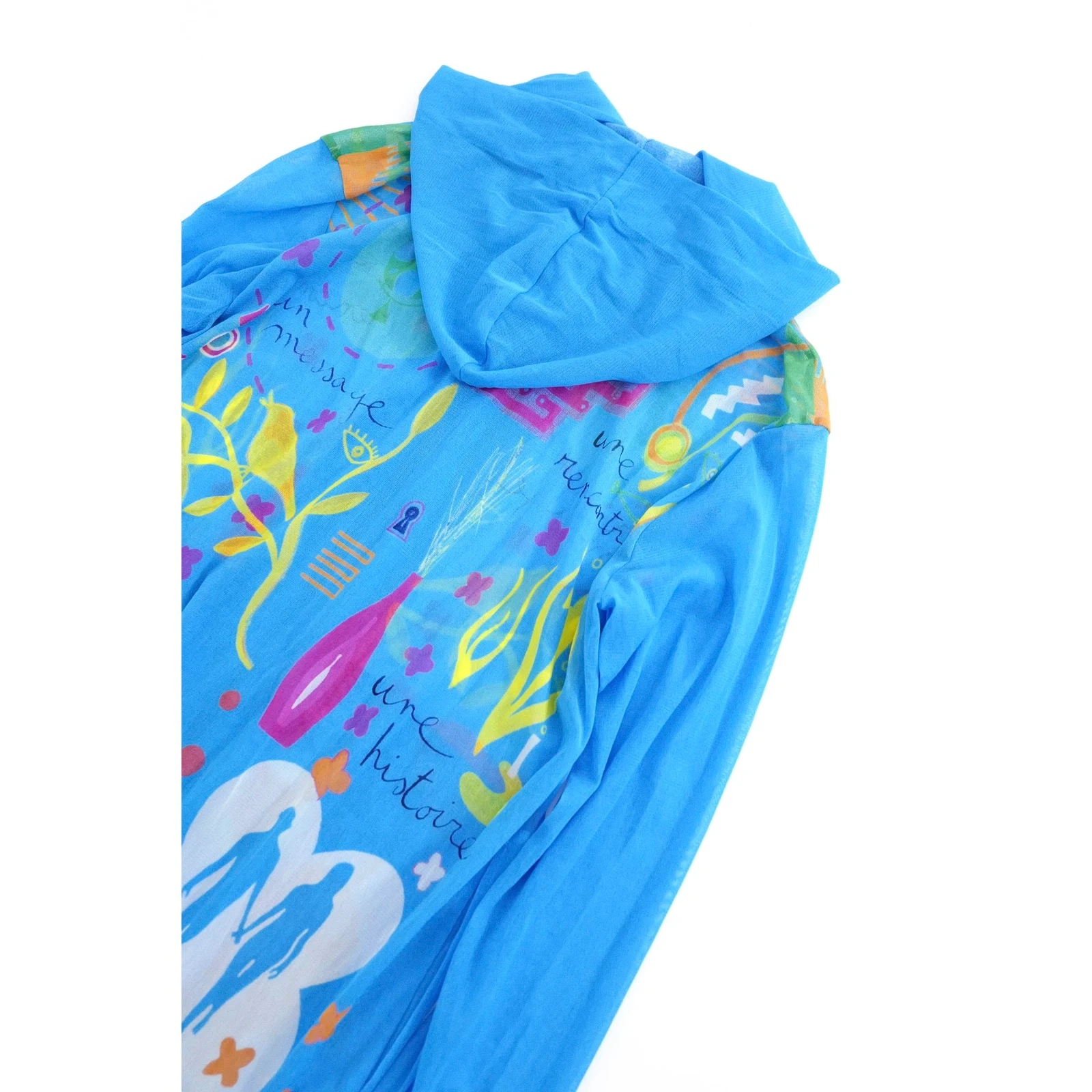 ISSEY MIYAKE Sweat Bleu vintage, passéist — photo 15