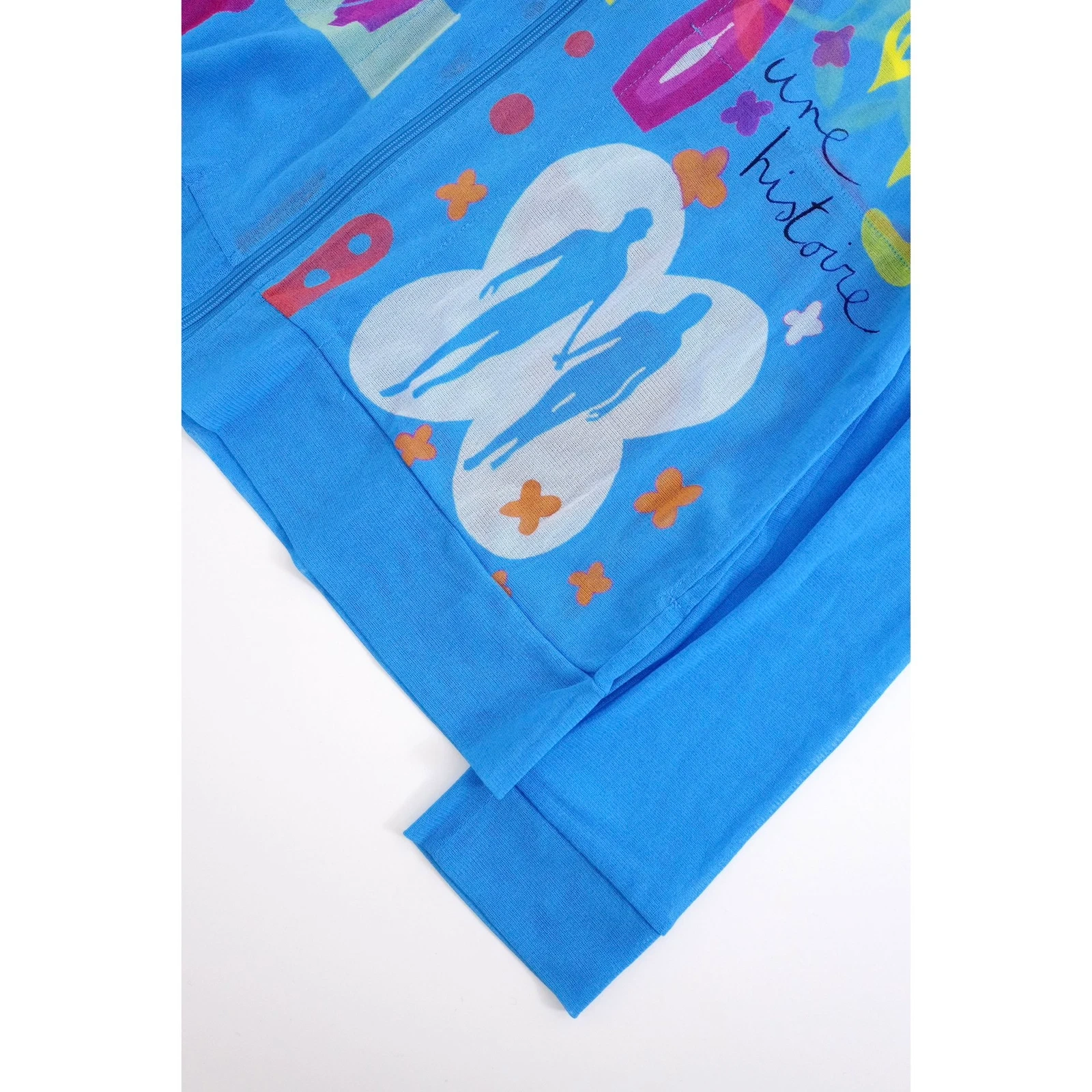 ISSEY MIYAKE Sweat Bleu vintage, passéist — photo 3