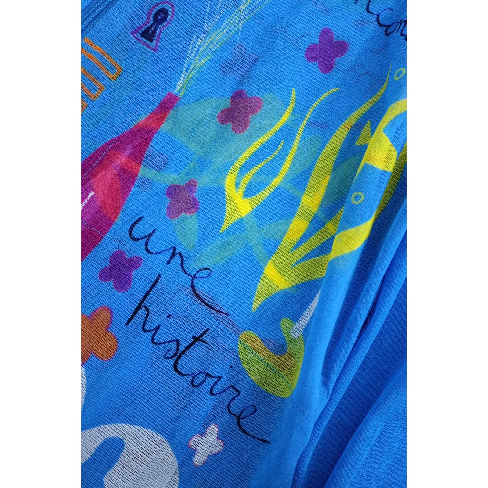 ISSEY MIYAKE Sweat Bleu vintage, passéist — photo 4