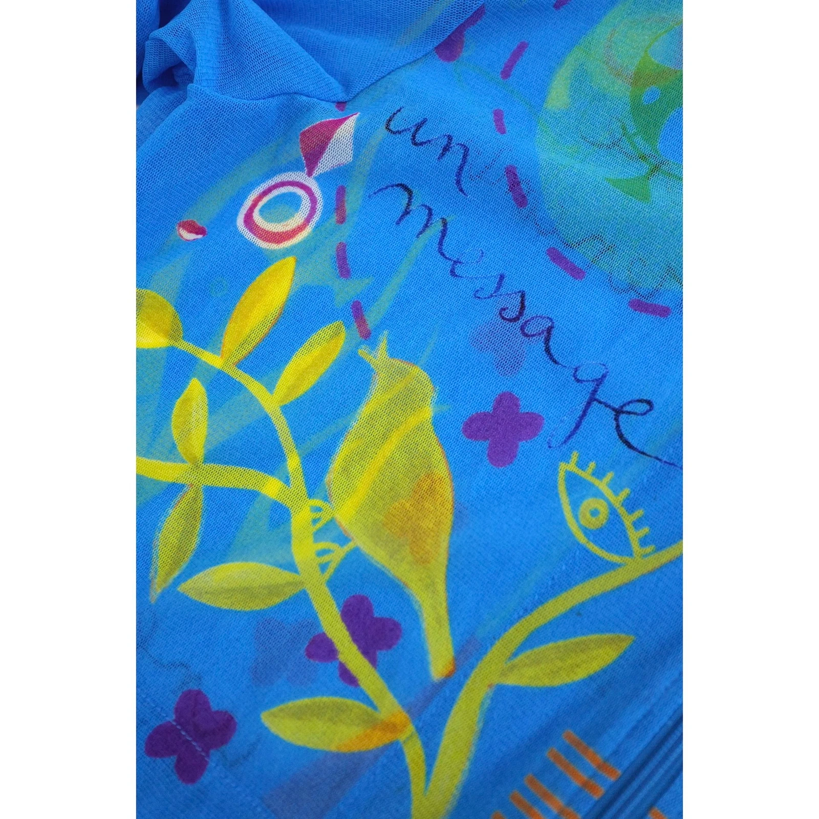 ISSEY MIYAKE Sweat Bleu vintage, passéist — photo 6