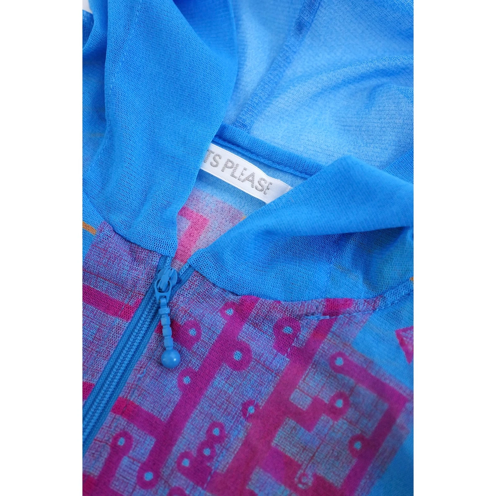 ISSEY MIYAKE Sweat Bleu vintage, passéist — photo 7