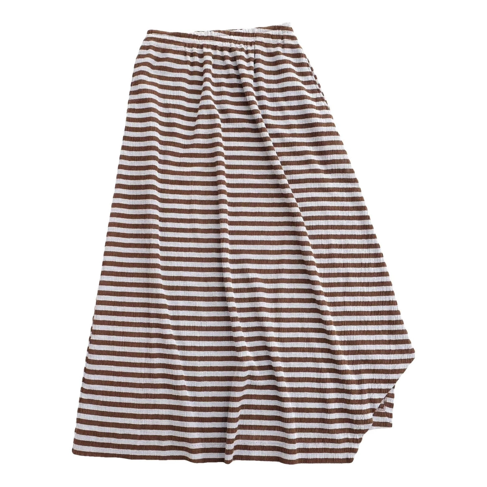 ISSEY MIYAKE Jupe mi-longue Marron vintage, passéist — photo 1