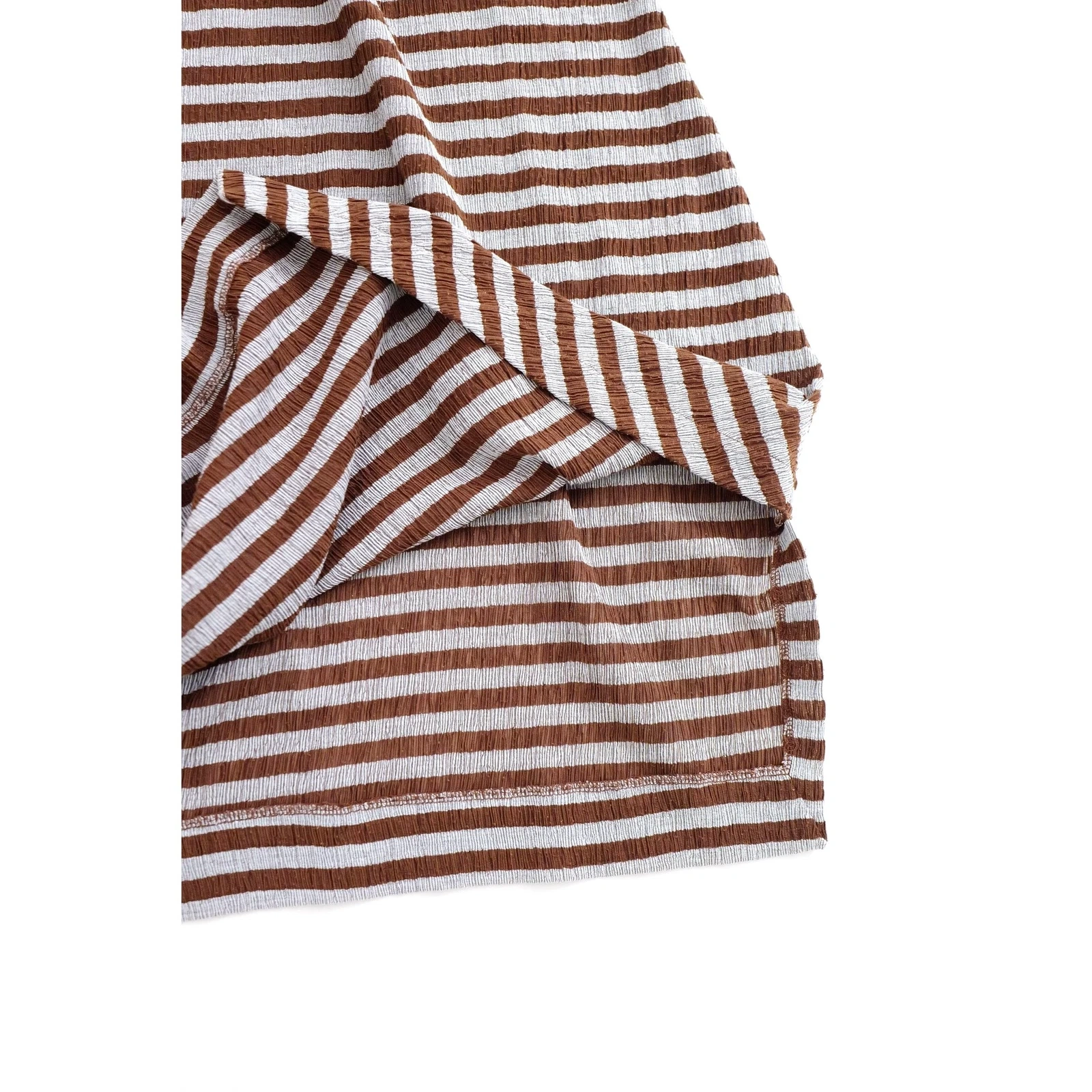 ISSEY MIYAKE Jupe mi-longue Marron vintage, passéist — photo 3