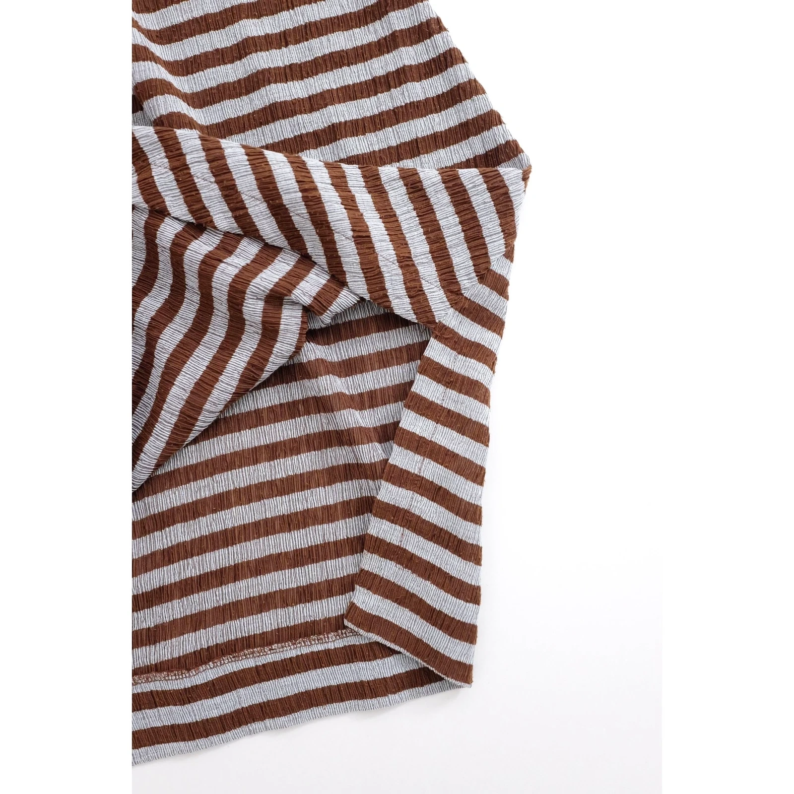 ISSEY MIYAKE Jupe mi-longue Marron vintage, passéist — photo 4
