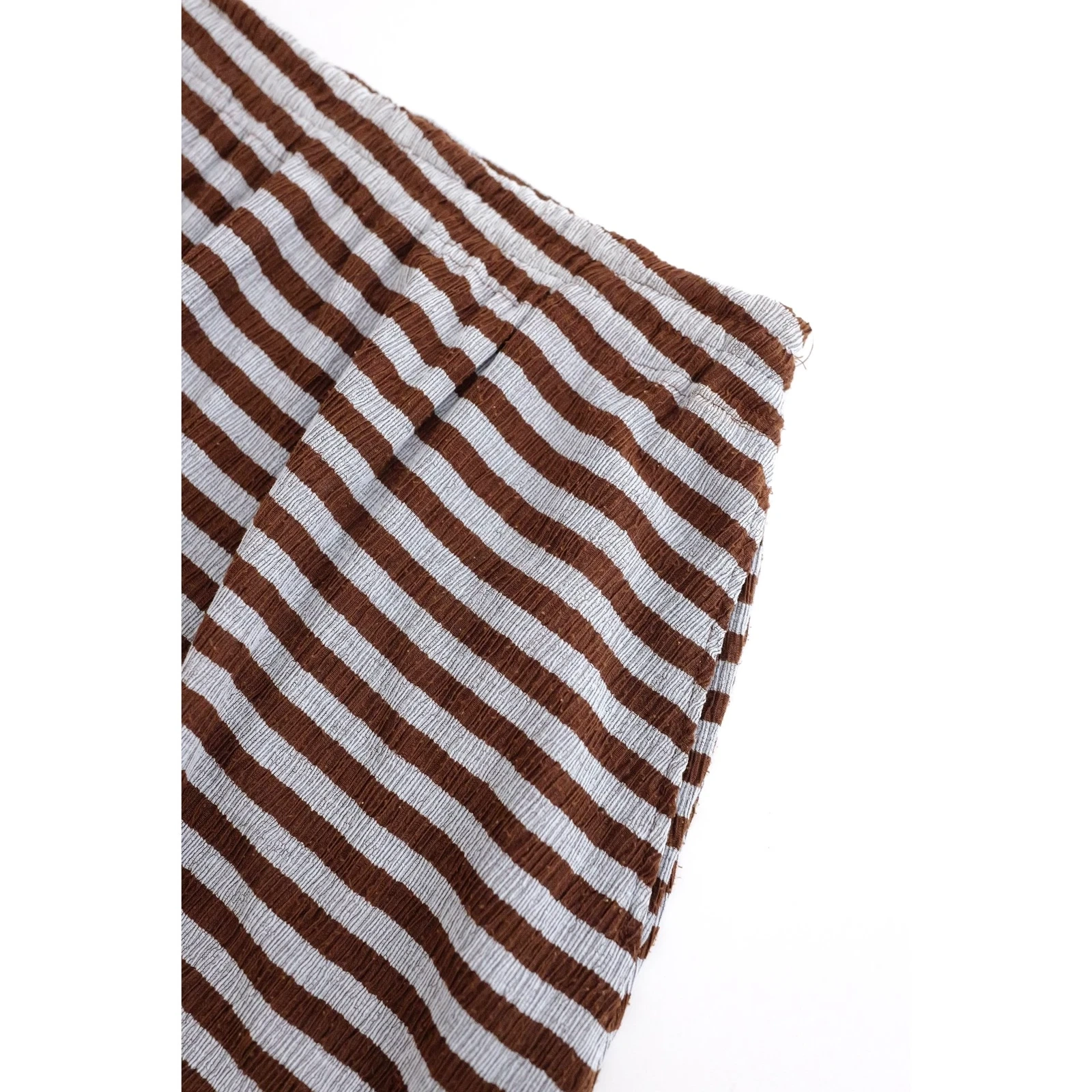 ISSEY MIYAKE Jupe mi-longue Marron vintage, passéist — photo 5