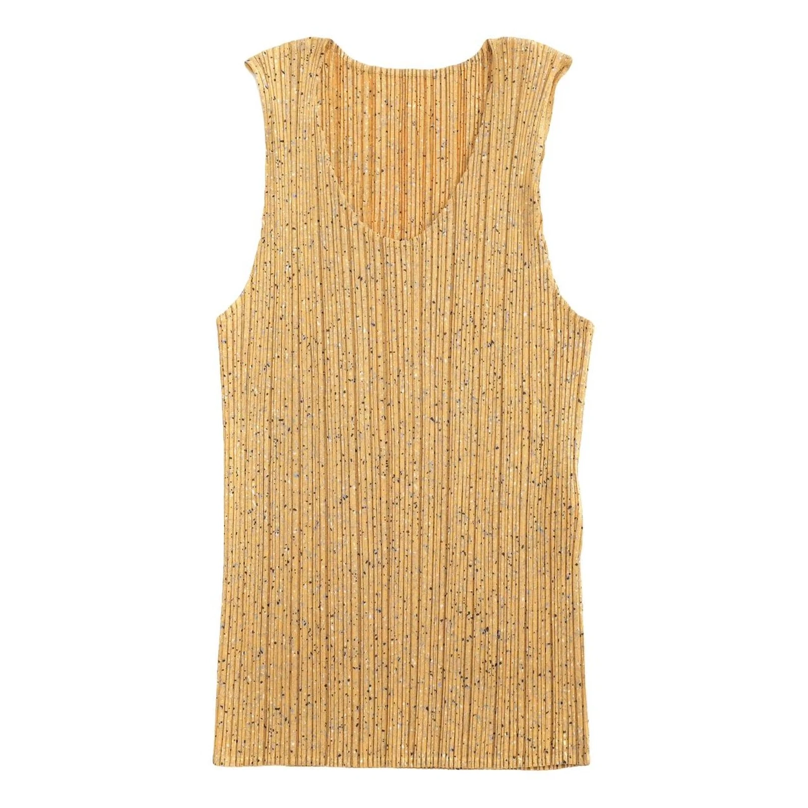 ISSEY MIYAKE Débardeur Jaune vintage, passéist — photo 1