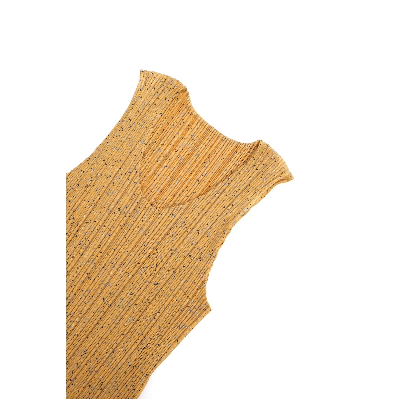 ISSEY MIYAKE Débardeur Jaune vintage, passéist — photo 2