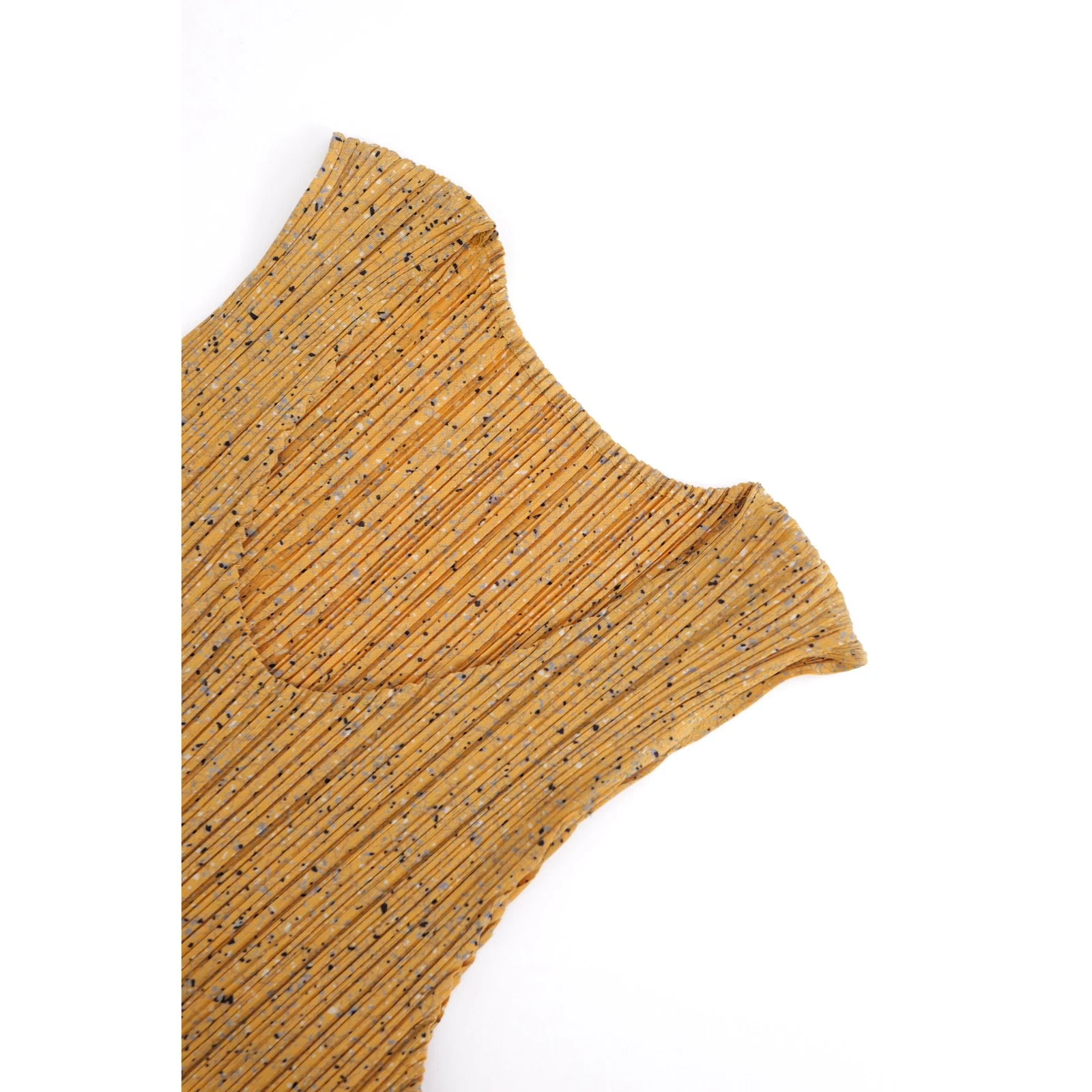ISSEY MIYAKE Débardeur Jaune vintage, passéist — photo 5