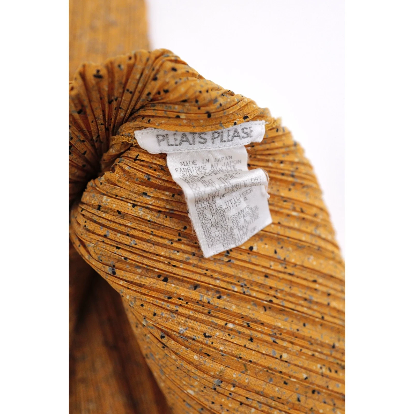 ISSEY MIYAKE Débardeur Jaune vintage, passéist — photo 8