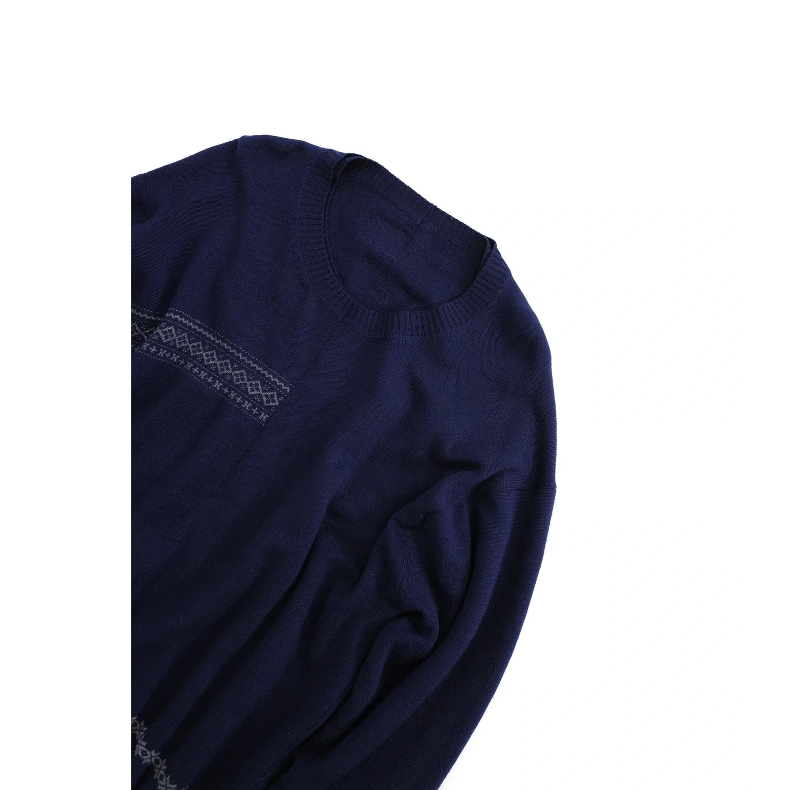 COMME DES GARÇONS Pull en laine Marine vintage, passéist — photo 2