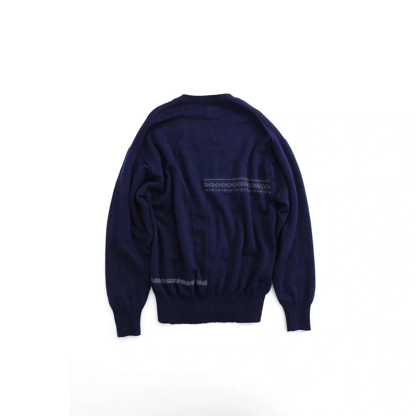COMME DES GARÇONS Pull en laine Marine vintage, passéist — photo 14
