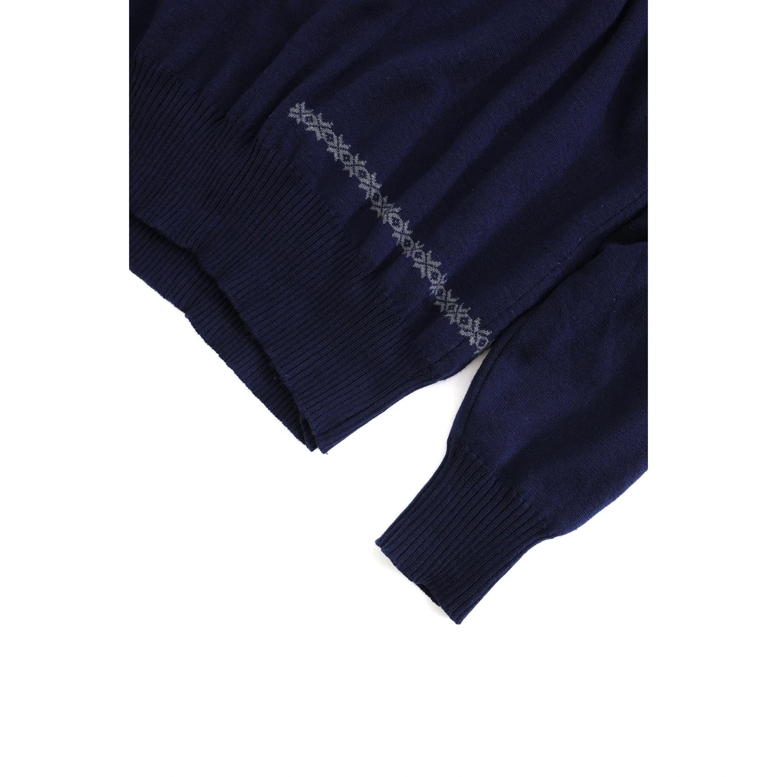 COMME DES GARÇONS Pull en laine Marine vintage, passéist — photo 3