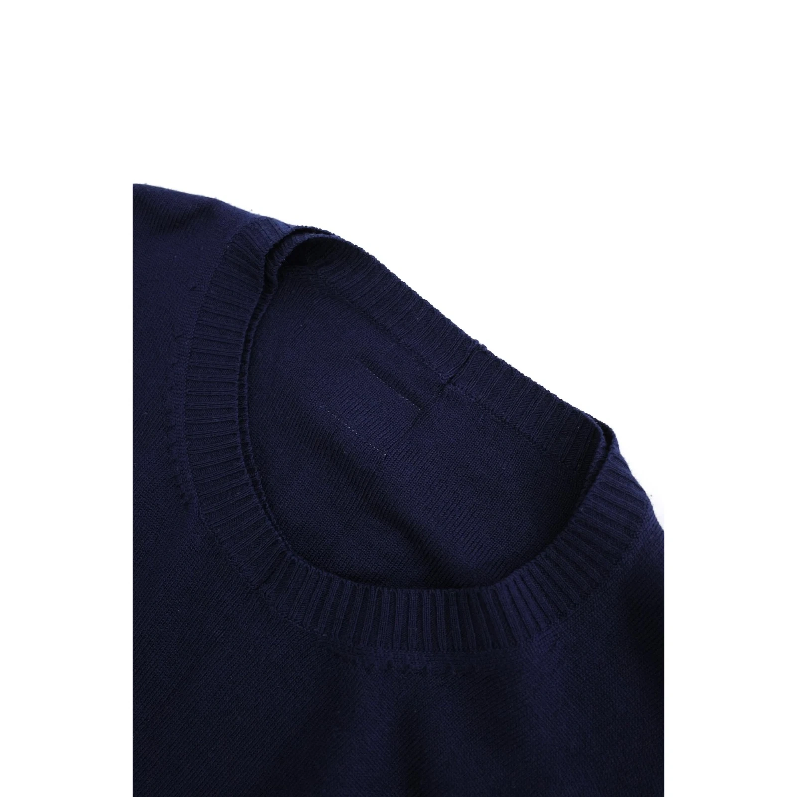 COMME DES GARÇONS Pull en laine Marine vintage, passéist — photo 6