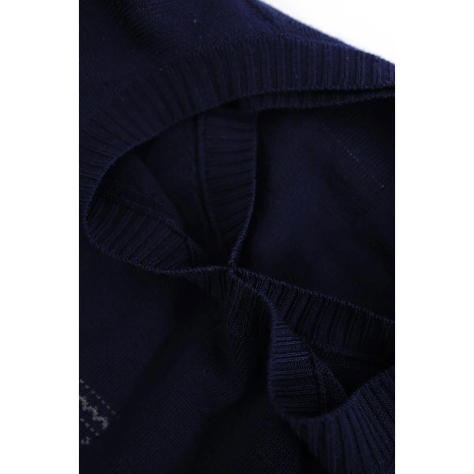 COMME DES GARÇONS Pull en laine Marine vintage, passéist — photo 7