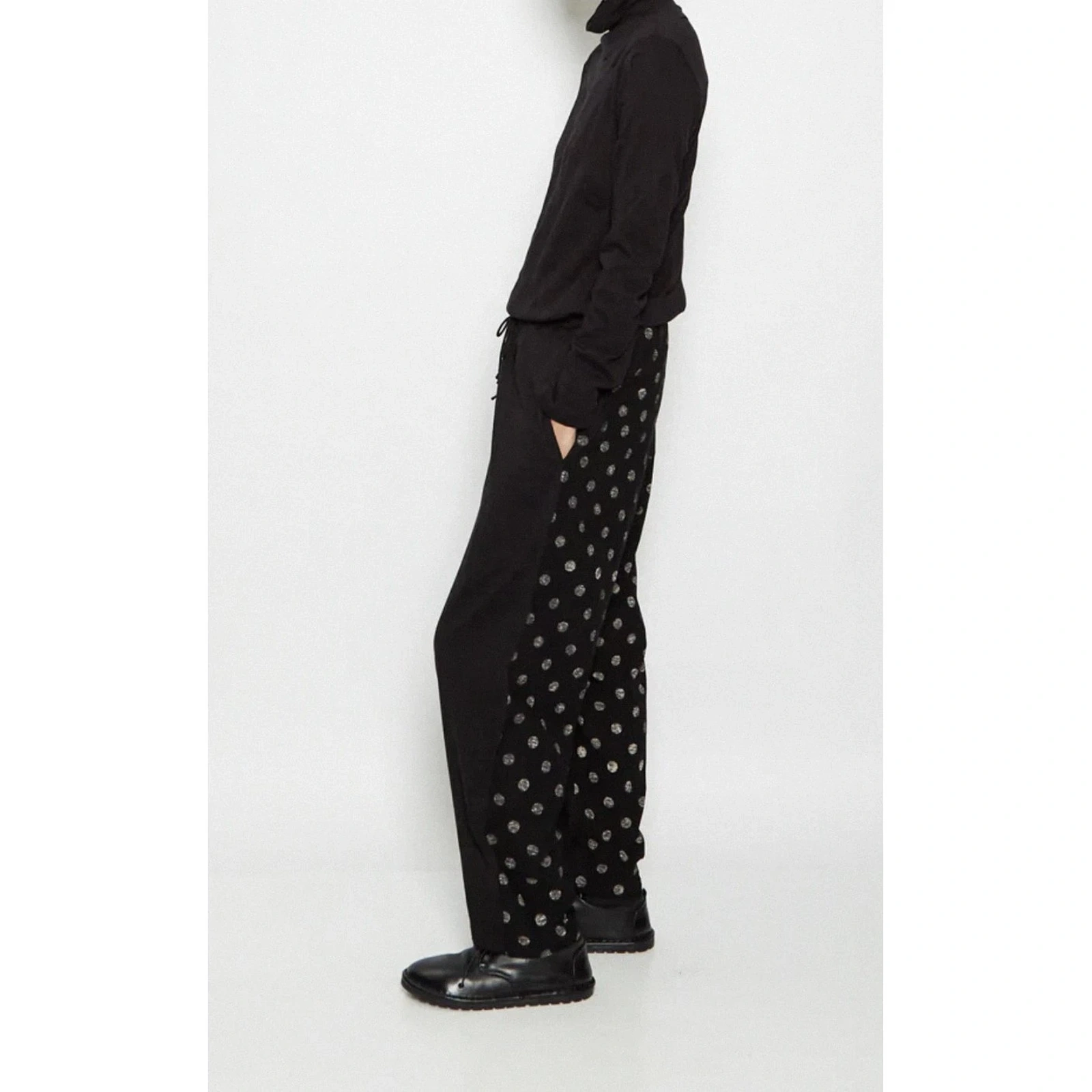 YOHJI YAMAMOTO Pantalon Noir vintage, passéist — photo 6