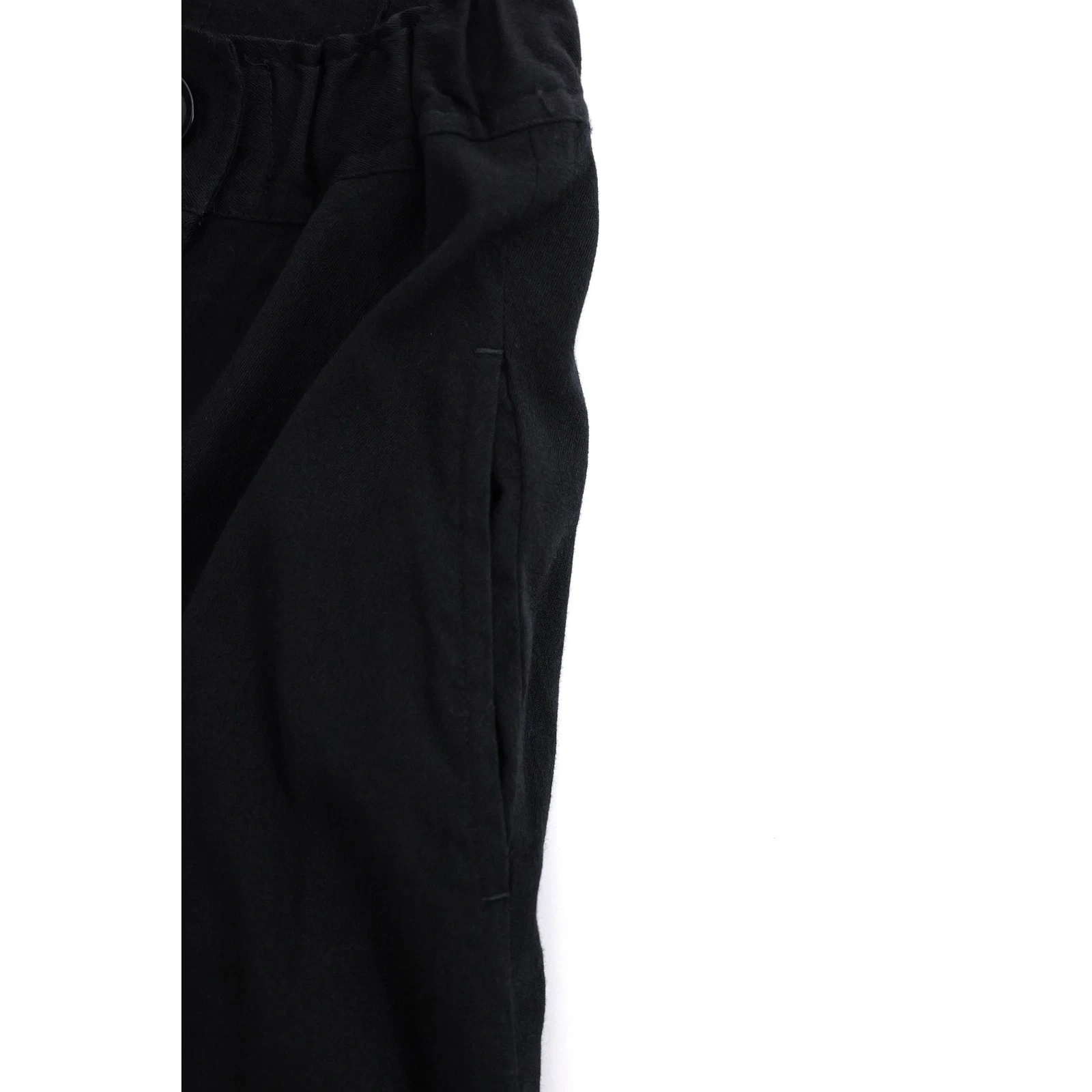 YOHJI YAMAMOTO Jupe mi-longue en laine Noir vintage, passéist — photo 5