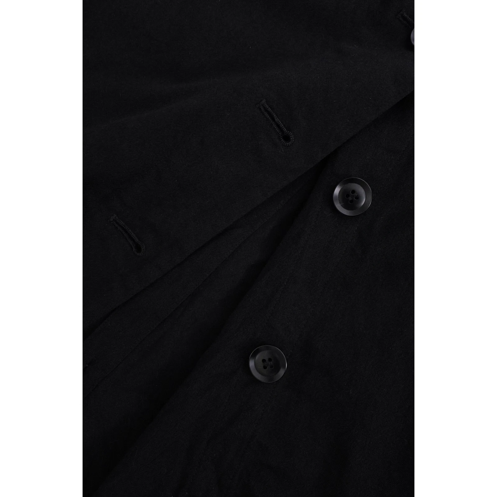 YOHJI YAMAMOTO Jupe mi-longue en laine Noir vintage, passéist — photo 7