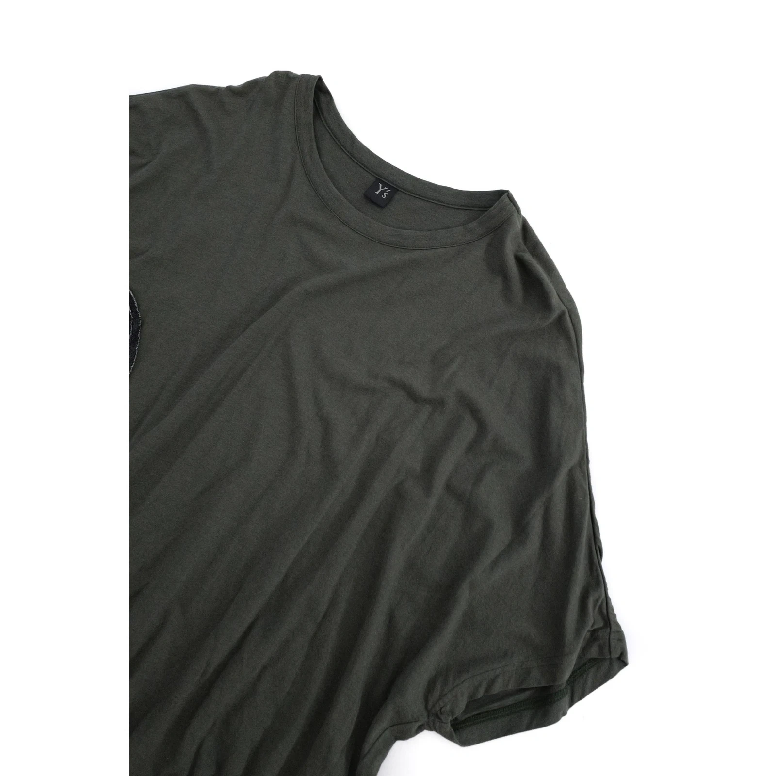YOHJI YAMAMOTO Tee shirt Kaki vintage, passéist — photo 3