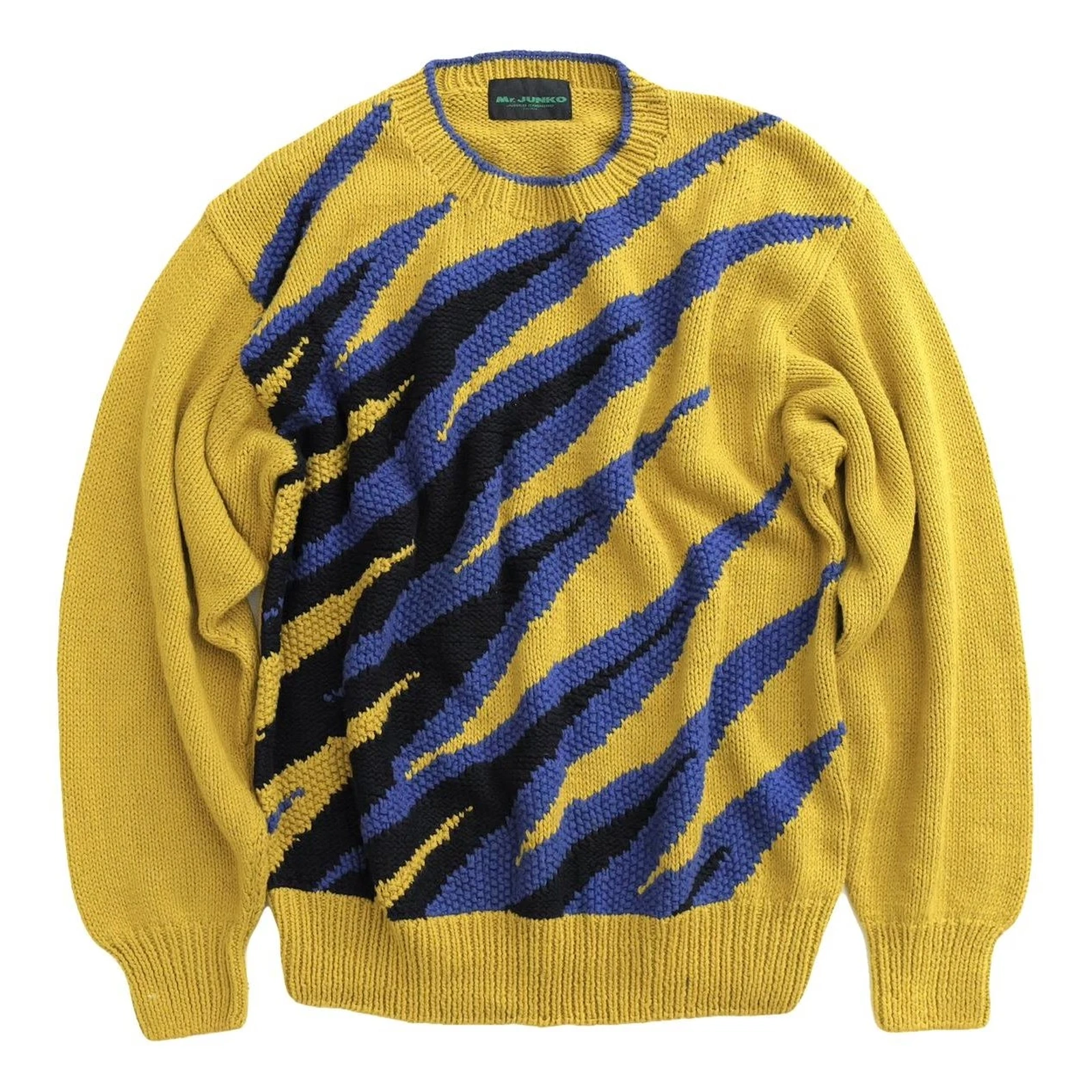 JUNKO KOSHINO Pull Jaune vintage, passéist — photo 1