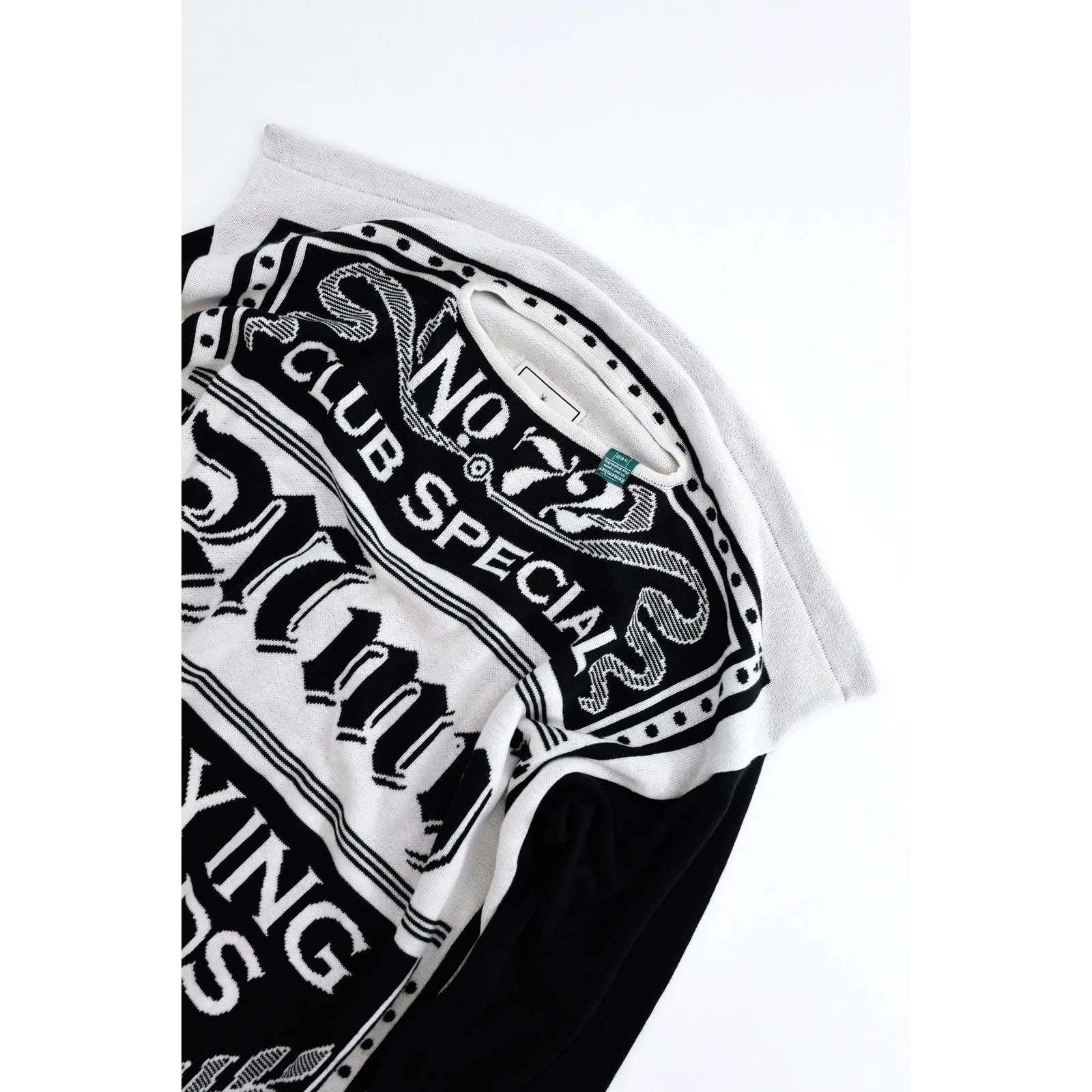 MAISON MIHARA YASUHIRO Pull en laine Noir vintage, passéist — photo 2