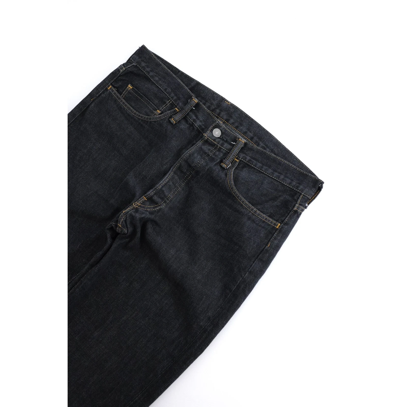 YOHJI YAMAMOTO Jean droit Marine vintage, passéist — photo 2
