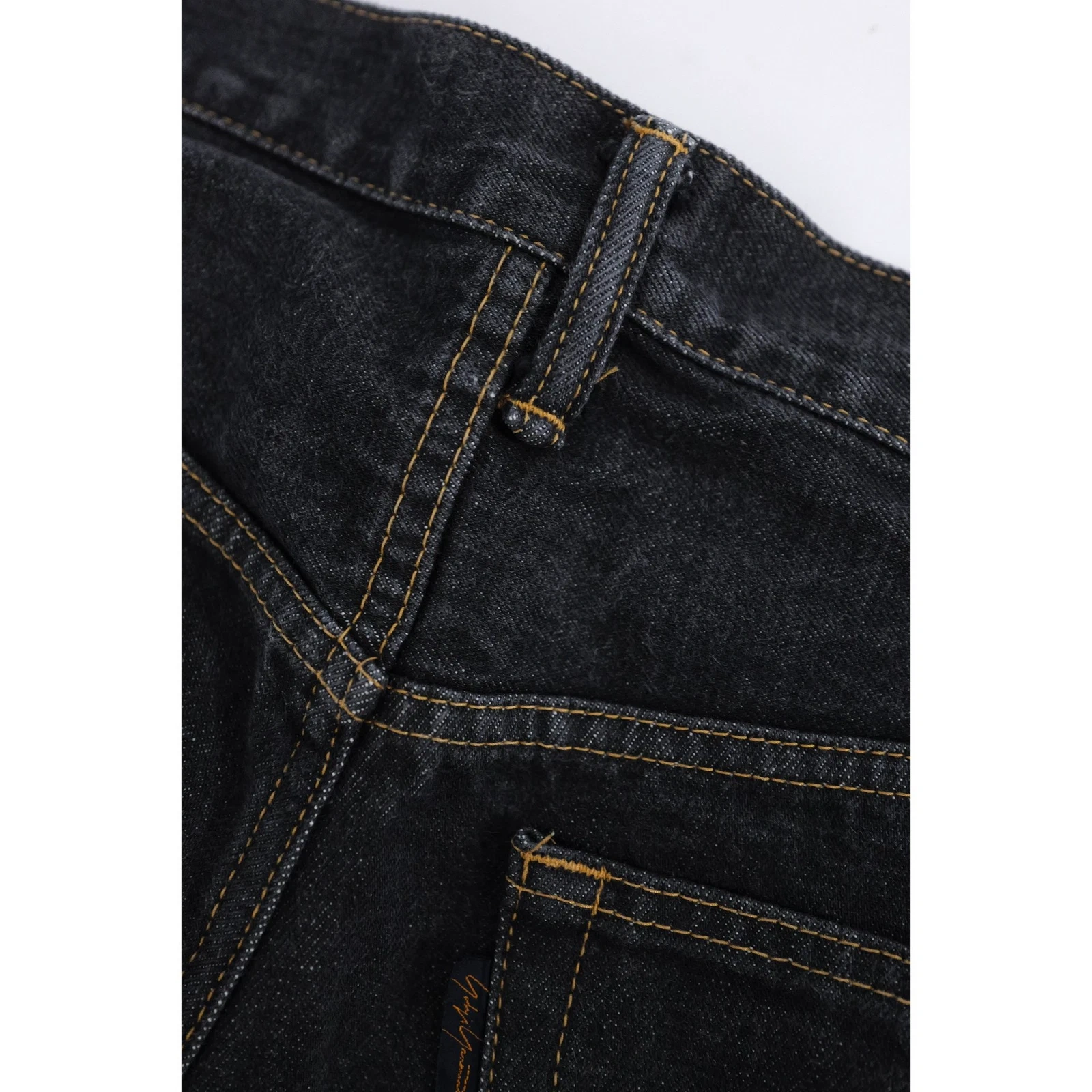 YOHJI YAMAMOTO Jean droit Marine vintage, passéist — photo 15