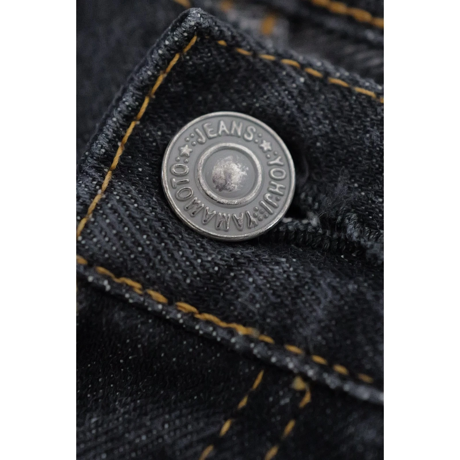 YOHJI YAMAMOTO Jean droit Marine vintage, passéist — photo 4