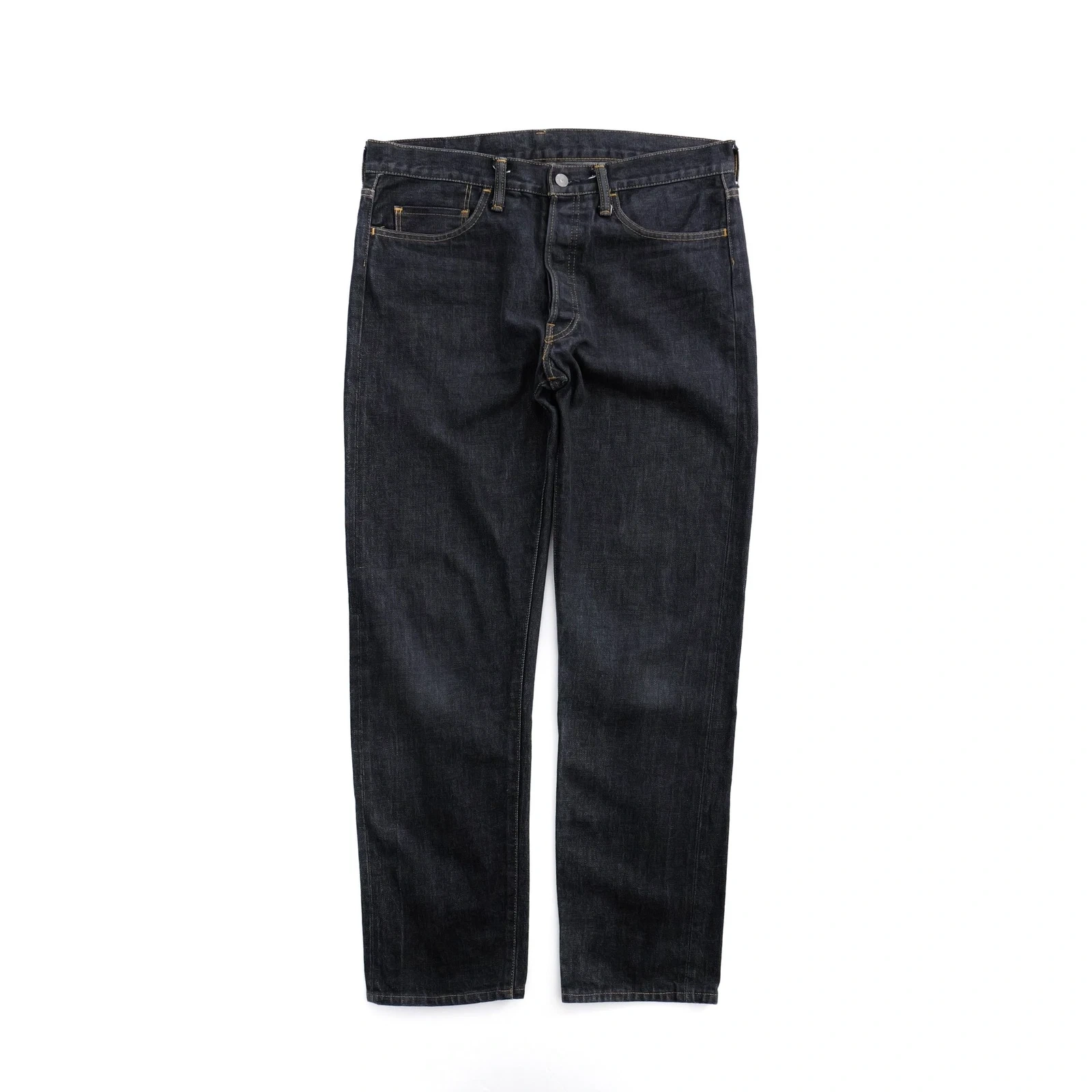 YOHJI YAMAMOTO Jean droit Marine vintage, passéist — photo 7